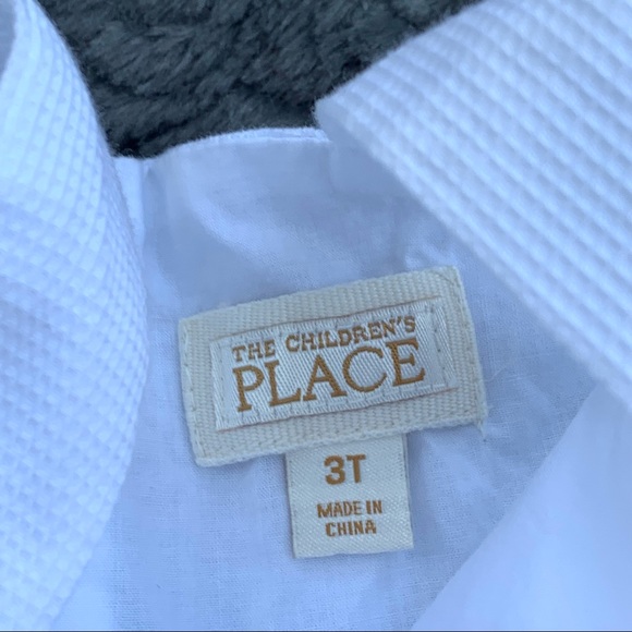 The Children’s Place Floral White & Blue Summer Dress Girls Size 3T - Picture 4 of 9